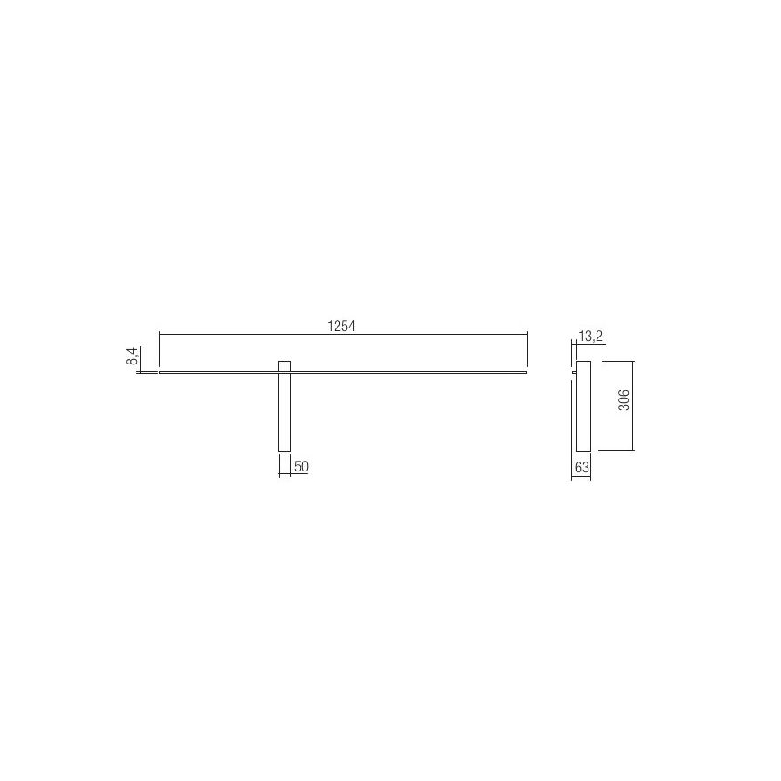Redo 01-2479 - LED-Wandleuchte TANGENT LED/14W/230V weiß