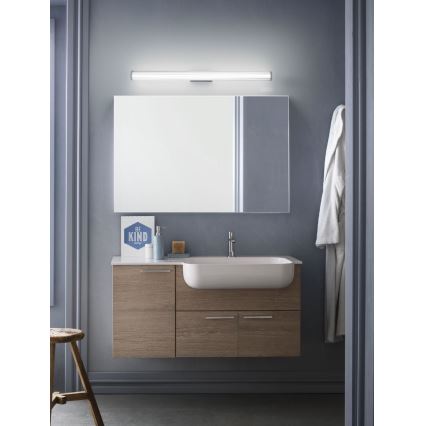 Redo 01-2593 - LED-Spiegelleuchte für das Badezimmer RIGAL LED/18W/230V 91 cm CRI 90 IP44 glänzender Chrom/weiß