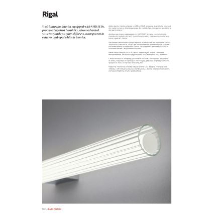 Redo 01-2593 - LED-Spiegelleuchte für das Badezimmer RIGAL LED/18W/230V 91 cm CRI 90 IP44 glänzender Chrom/weiß