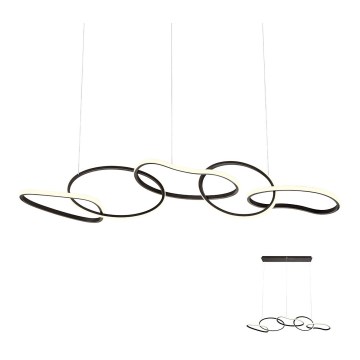 Redo 01-2599 - dimmbare LED-Pendelleuchte an Kabel BIAS LED/108,6W/230V 3000K CRI 90 schwarz