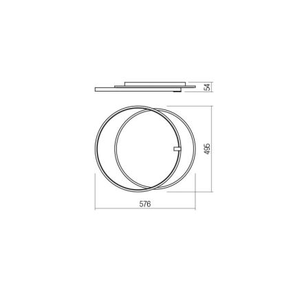 Redo 01-2660 - LED-Deckenleuchte ARP LED/45W/230V schwarz