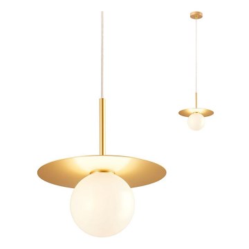 Redo 01-2727 - Hängeleuchte PLATO 1xG9/10W/230V d 20 cm golden