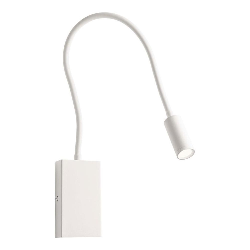 Redo 01-2754 - LED Flexibles Leselicht WALLIE LED/3W/230V USB CRI 90 Weiß