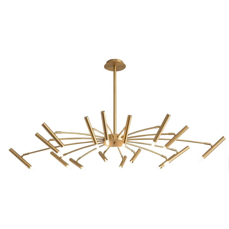 Redo 01-2776 - Deckenleuchte an Stange RAYEN 16xG9/10W/230V bronzen
