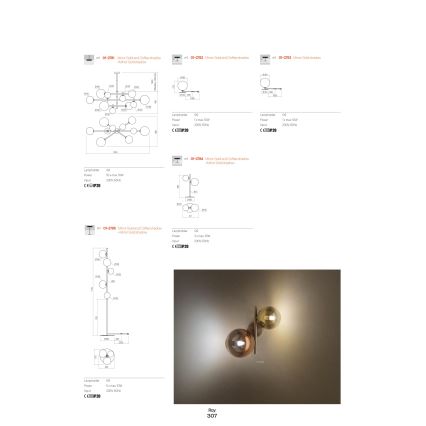 Redo 01-2778 - Wandleuchte ROY 2xG9/10W/230V