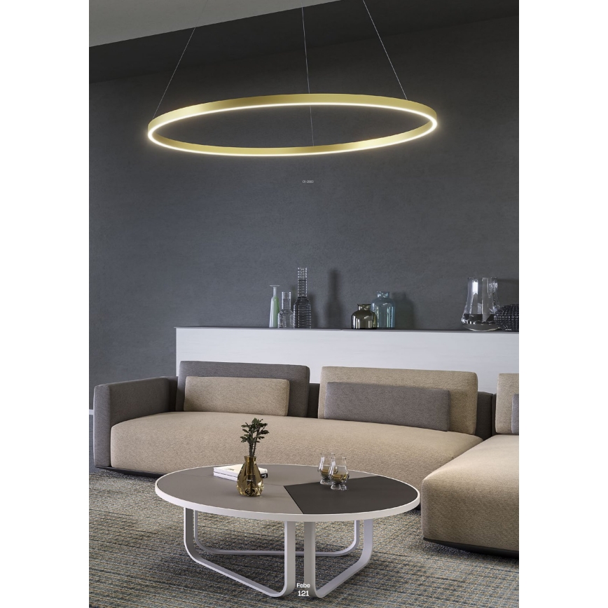 Redo 01-2891 - Dimmbare LED-Hängeleuchte an Schnur FEBE LED/62W/230V schwarz