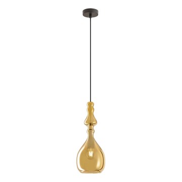 Redo 01-2937 - Pendelleuchte AMBIX mit Kabel, 1xE27/42W/230V, Ø 18 cm, gold