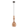 Redo 01-2939 - Pendelleuchte am Kabel AMBIX 1xE27/42W/230V Ø 18 cm braun
