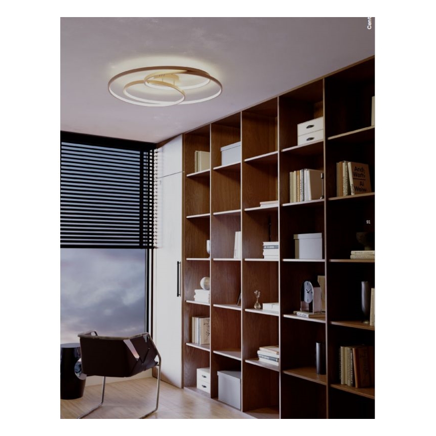 Redo 01-2973 - LED-Deckenleuchte CENTRIX LED/92W/230V bronzen