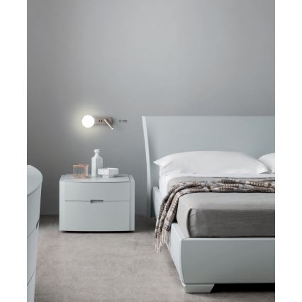 Redo 01-2993 - LED-Wandleuchte OASIS LED/3W/230V + 1xG9/10W USB CRI 90 glänzender Chrom