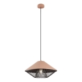 Redo 01-3005 - Pendelleuchte mit Kabel GRILL 1xE27/42W/230V Ø 39,6 cm schwarz/braun
