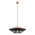 Redo 01-3009 - Pendelleuchte an Kabel GRILL 1xE27/42W/230V Ø 49,5 cm schwarz/braun