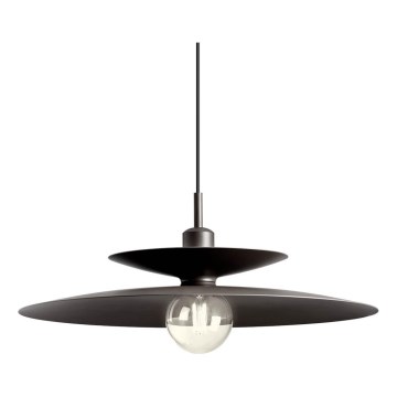 Redo 01-3051 - Pendelleuchte mit Kabelaufhängung GUNNAR 1xE27/42W/230V Ø 50 cm schwarz