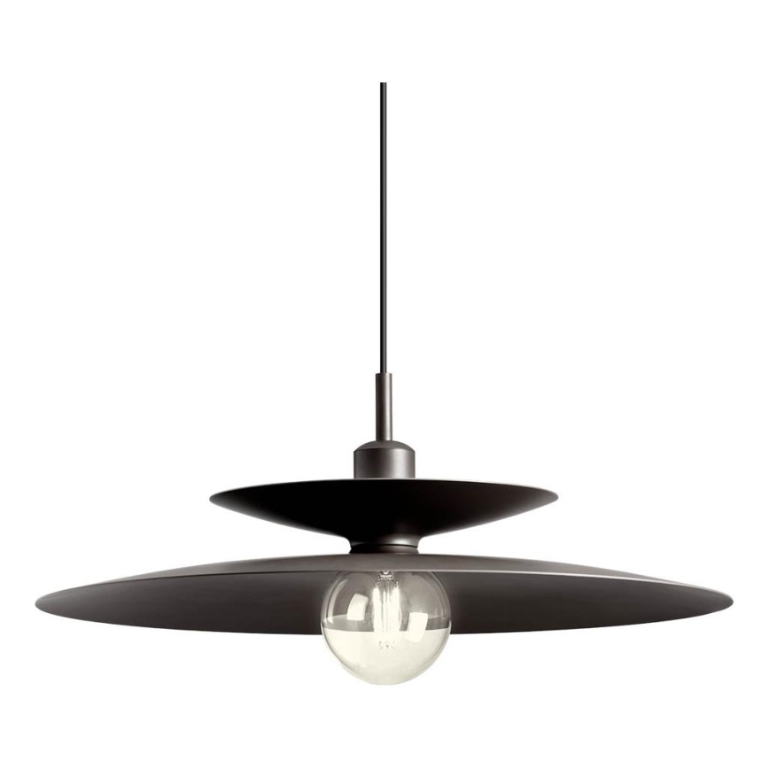 Redo 01-3051 - Pendelleuchte mit Kabelaufhängung GUNNAR 1xE27/42W/230V Ø 50 cm schwarz