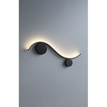 Redo 01-3110 - LED-Wandbeleuchtung WAVE LED/9W/230V schwarz
