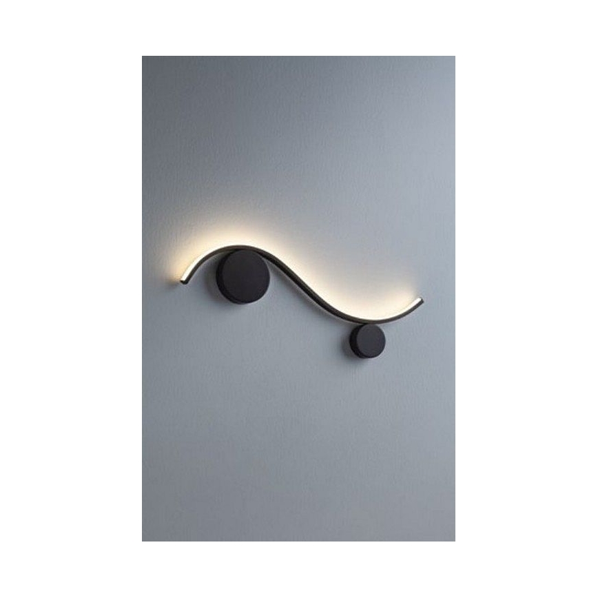 Redo 01-3110 - LED-Wandbeleuchtung WAVE LED/9W/230V schwarz