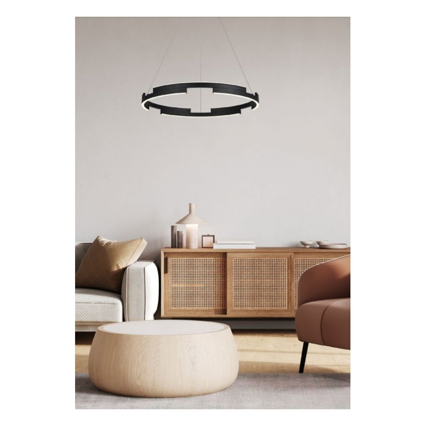 Redo 01-3173 - Dimmbare LED-Hängeleuchte an Schnur CASTLE LED/36W/230V schwarz