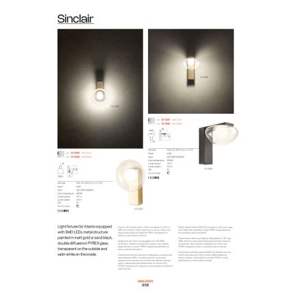 Redo 01-3244 - Dimmbare LED-Hängeleuchte an Schnur SINCLAIR LED/35W/230V CRI 93 IP21 schwarz