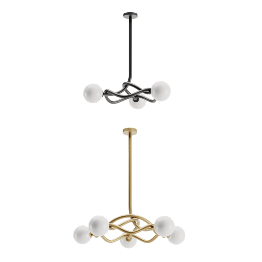 Redo 01-3257 - Pendelleuchte an Stange CONFUSIO 3xE14/28W/230V Ø 76 cm schwarz