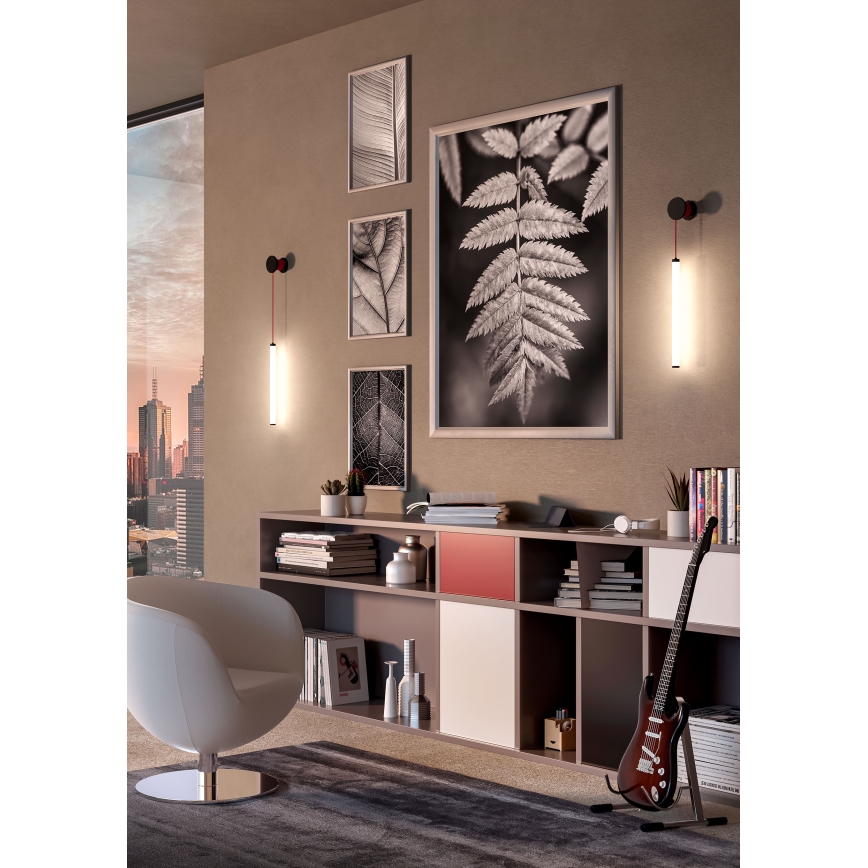 Redo 01-3302 - Dimmbare LED-Wandleuchte SWING LED/9W/230V 3000/4000K CRI 90 schwarz