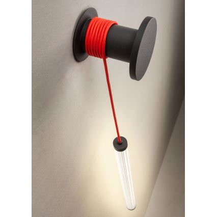 Redo 01-3302 - Dimmbare LED-Wandleuchte SWING LED/9W/230V 3000/4000K CRI 90 schwarz