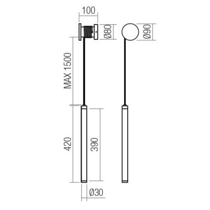 Redo 01-3361 - SWING LED Wandleuchte, dimmbar, 9W, 230V, 3000/4000K, CRI 90, weiß