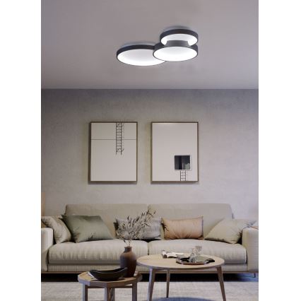 Redo 01-3375 - LED dimmbares Deckenleuchte COMBI LED/72W/230V 3000/4000/6000K CRI98 schwarz