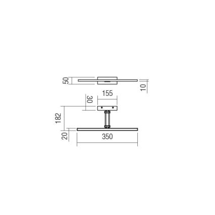 Redo 01-3460 - LED-Bilderleuchte LINEAR LED/8W/230V 35 cm CRI 92 weiß