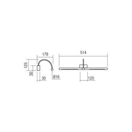 Redo 01-3466 - LED-Bilderleuchte KENDO LED/11W/230V 51,4 cm CRI 92 weiß