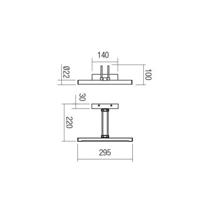 Redo 01-3468 - LED-Bilderleuchte IKON LED/7,3W/230V 29,5 cm CRI 92 weiß