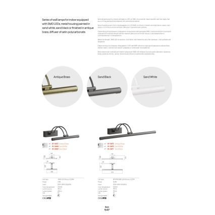 Redo 01-3470 - LED-Bilderleuchte IKON LED/16,4W/230V 61,5 cm CRI 92 weiß