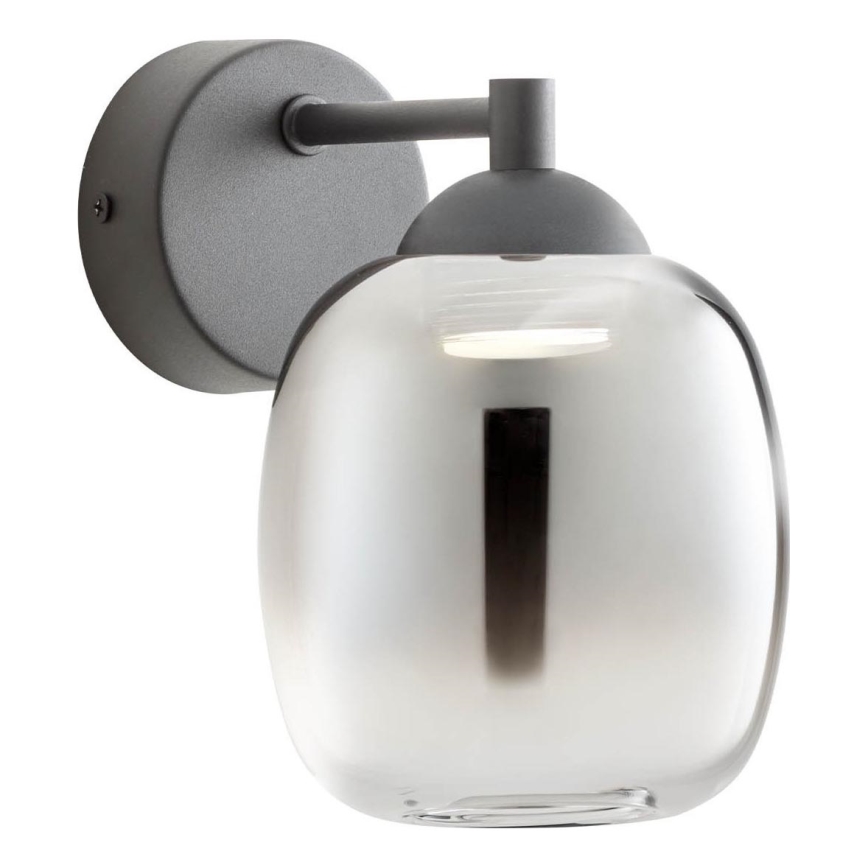 Redo 01-3483 - LED-Wandleuchte KHADI LED/6W/230V CRI 90 schwarz/rauchfarben