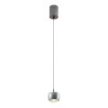 Redo 01-3549 - LED-Hängeleuchte AVES LED/12W/230V d 9,6 cm CRI 90 grau