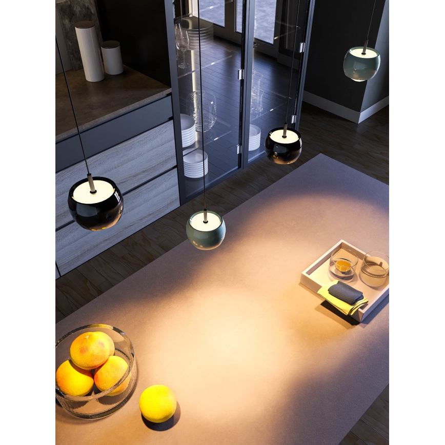 Redo 01-3551 - LED-Hängeleuchte AVES LED/12W/230V d 9,6 cm CRI 90 anthrazit