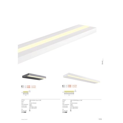 Redo 01-3552 - LED-Wandleuchte SEED LED/15W/230V weiß