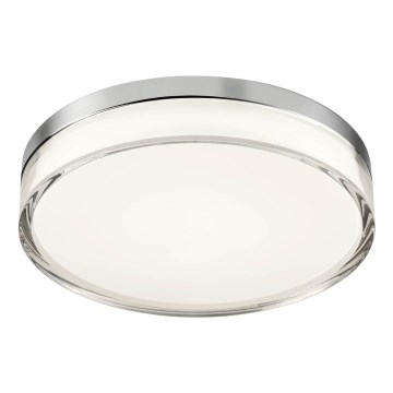 Redo 01-3728 - LED Badezimmer-Deckenleuchte FRISBI LED/18W/230V Ø 28 cm CRI 90 3000/4000K IP44 glänzender Chrom