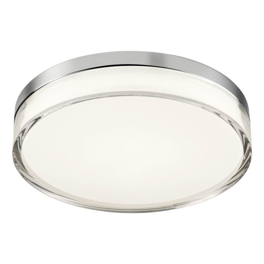 Redo 01-3728 - LED Badezimmer-Deckenleuchte FRISBI LED/18W/230V Ø 28 cm CRI 90 3000/4000K IP44 glänzender Chrom