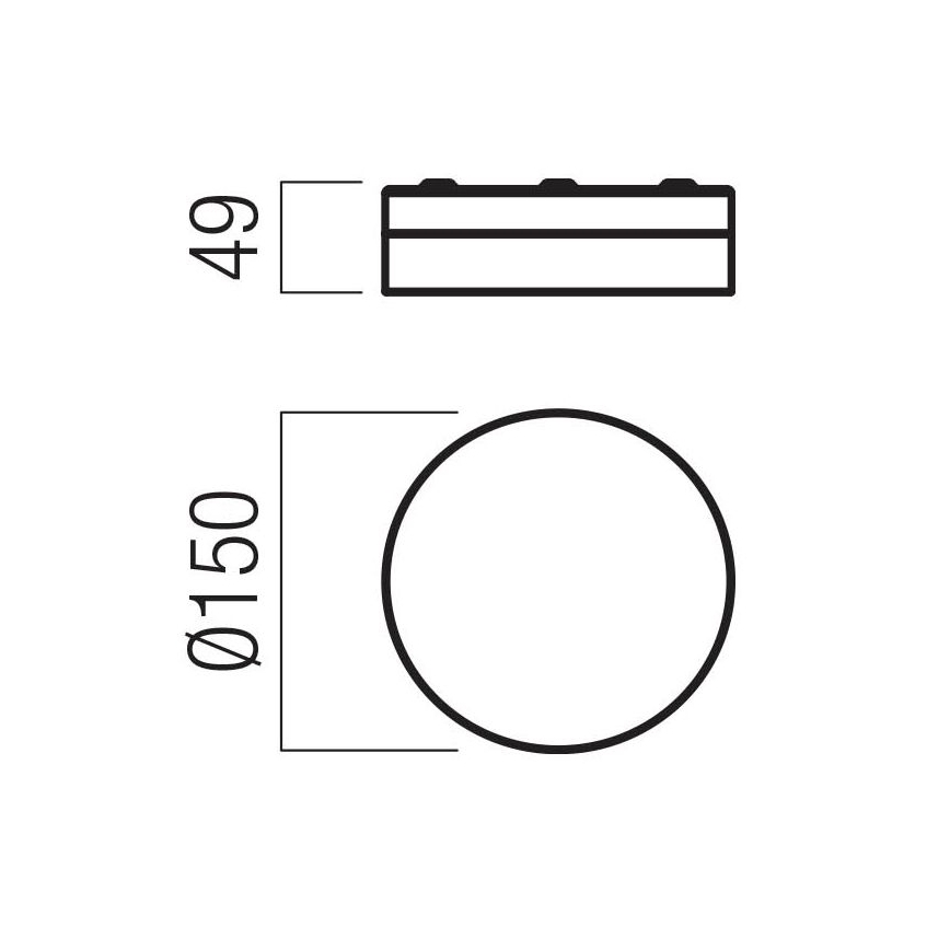 Redo 01-3729 - LED-Deckenleuchte für Badezimmer FRISBI LED/8W/230V d 15 cm CRI 90 IP44 weiß