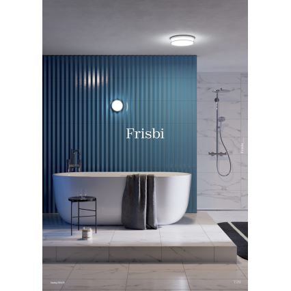 Redo 01-3735 - LED-Deckenleuchte für Badezimmer FRISBI LED/12W/230V d 23 cm CRI 90 3000/4000K IP44 schwarz