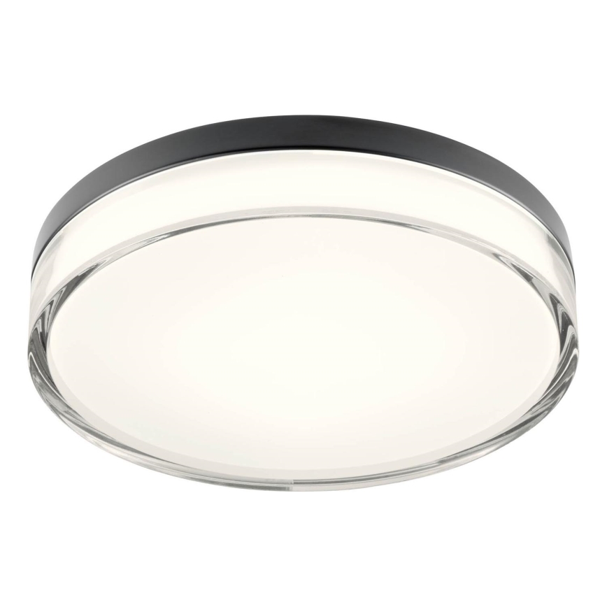 Redo 01-3736 - LED Badezimmer-Deckenleuchte FRISBI LED/18W/230V Ø 28 cm CRI 90 3000/4000K IP44 schwarz