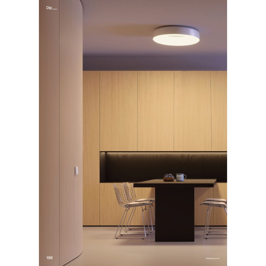 Redo 01-3941 - LED-Deckenleuchte DIP LED/40W/230V 2700/3000/4000/5000/6500K CRI 90 Ø 62,4 cm weiß
