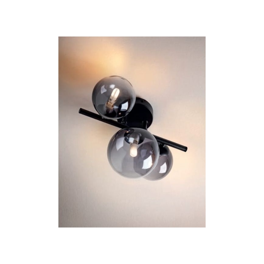 Redo 01-3988 - Aufbauleuchte ASTRA 3xG9/8W/230V schwarz