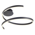 Redo 01-4012 - Dimmbare Deckenleuchte SCROLL LED/38W/230V 3000K/4000K/6000K CRI 90 Ø 60 cm schwarz