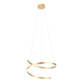 Redo 01-4014 - Dimmbarer LED-Pendelleuchter SCROLL LED/38W/230V 3000K/4000K/6000K CRI 90 Ø 60 cm goldfarben