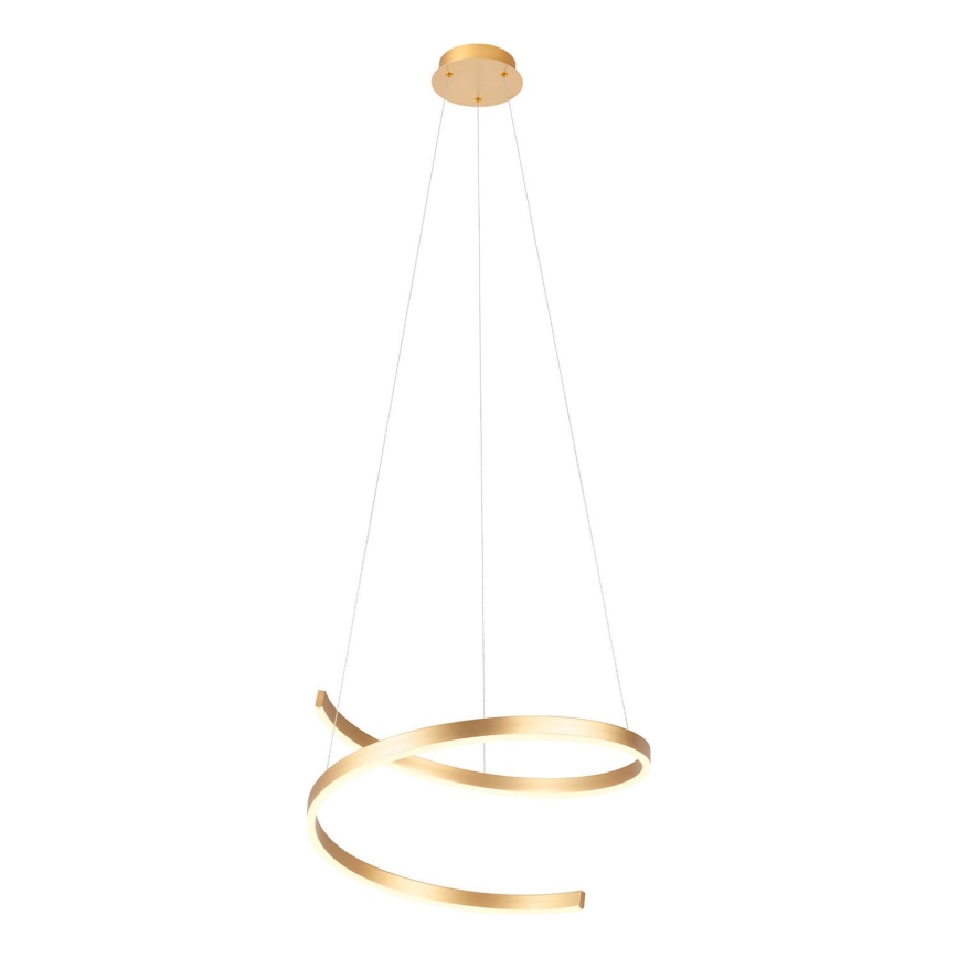 Redo 01-4014 - Dimmbarer LED-Pendelleuchter SCROLL LED/38W/230V 3000K/4000K/6000K CRI 90 Ø 60 cm goldfarben