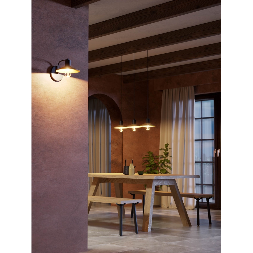 Redo 01-4053 - Wandleuchte FRESNO 1xE27/42W/230V