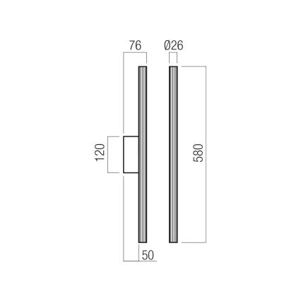 Redo 01-4058 - Dimmbare LED-Wandleuchte NIKOS LED/10W/230V CRI 90 goldfarben