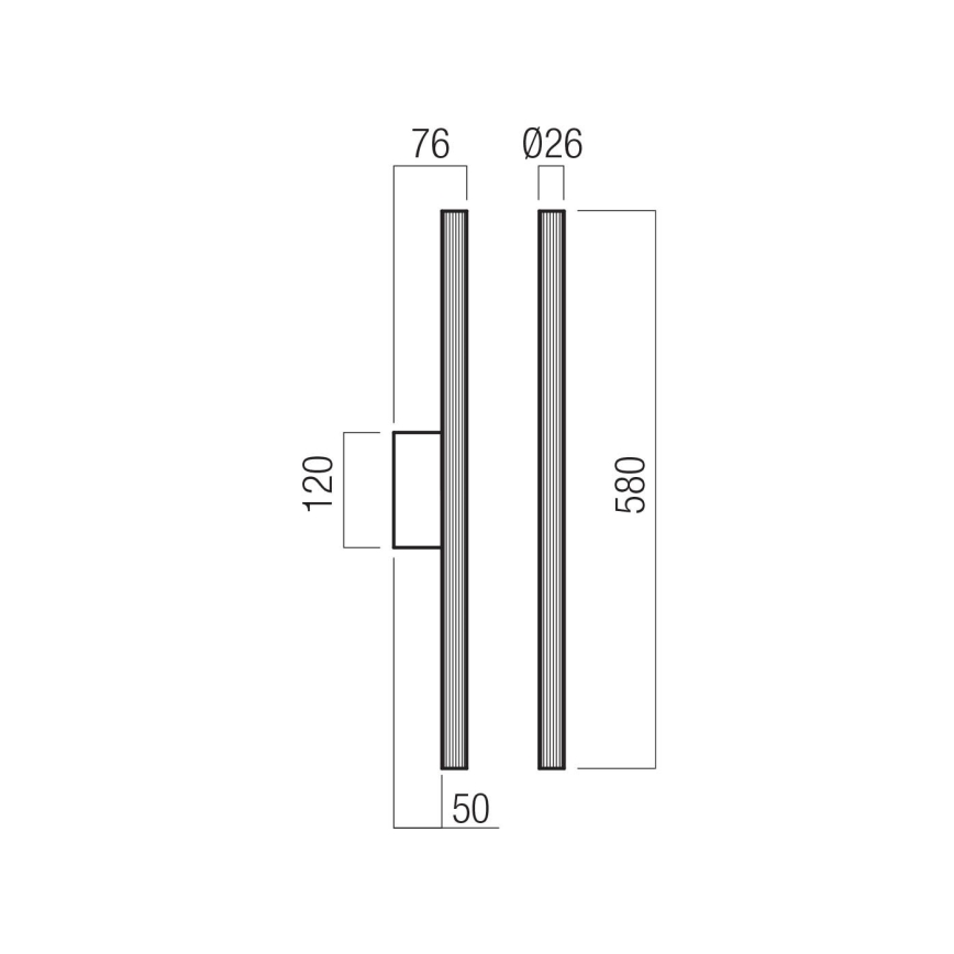 Redo 01-4059 - dimmbare LED-Wandleuchte NIKOS LED/10W/230V CRI 90 schwarz