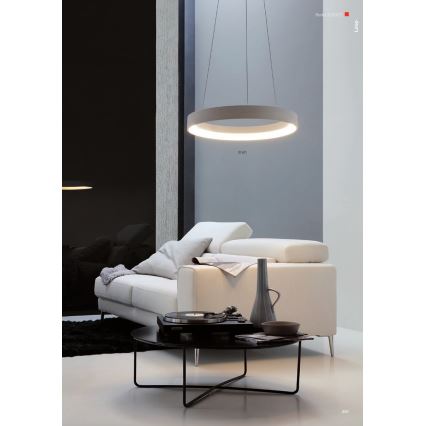 Redo 01-672 - LED-Hängeleuchte LOOP LED/48W/230V d 60 cm weiß