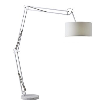 Redo 02-385 - Stehleuchte AZAR 1xE27/42W/230V weiß/Chrom